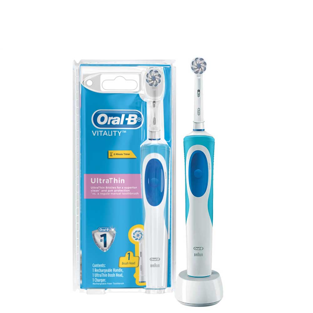 Oral-B Vitality Ultra Thin Rechargeable Electric Toothbrush Round  Oscillation Cleaning Braun - Beste