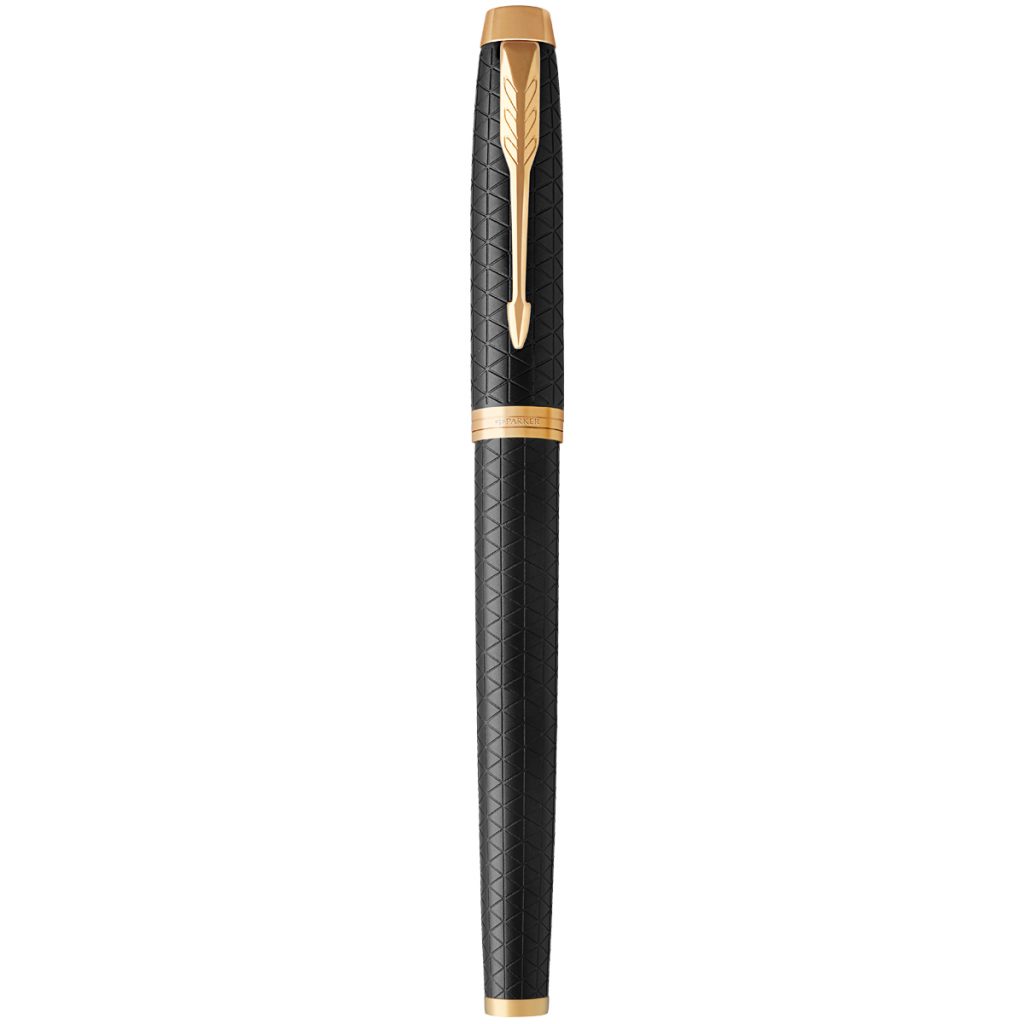 Parker IM Premium Black Gold Trim Fountain Pen | Medium Nib | FP - Beste