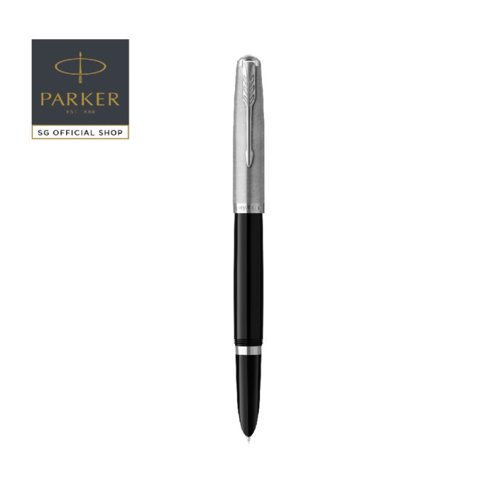 Parker 51 Black Chrome Trim Fountain Pen I Medium - Beste