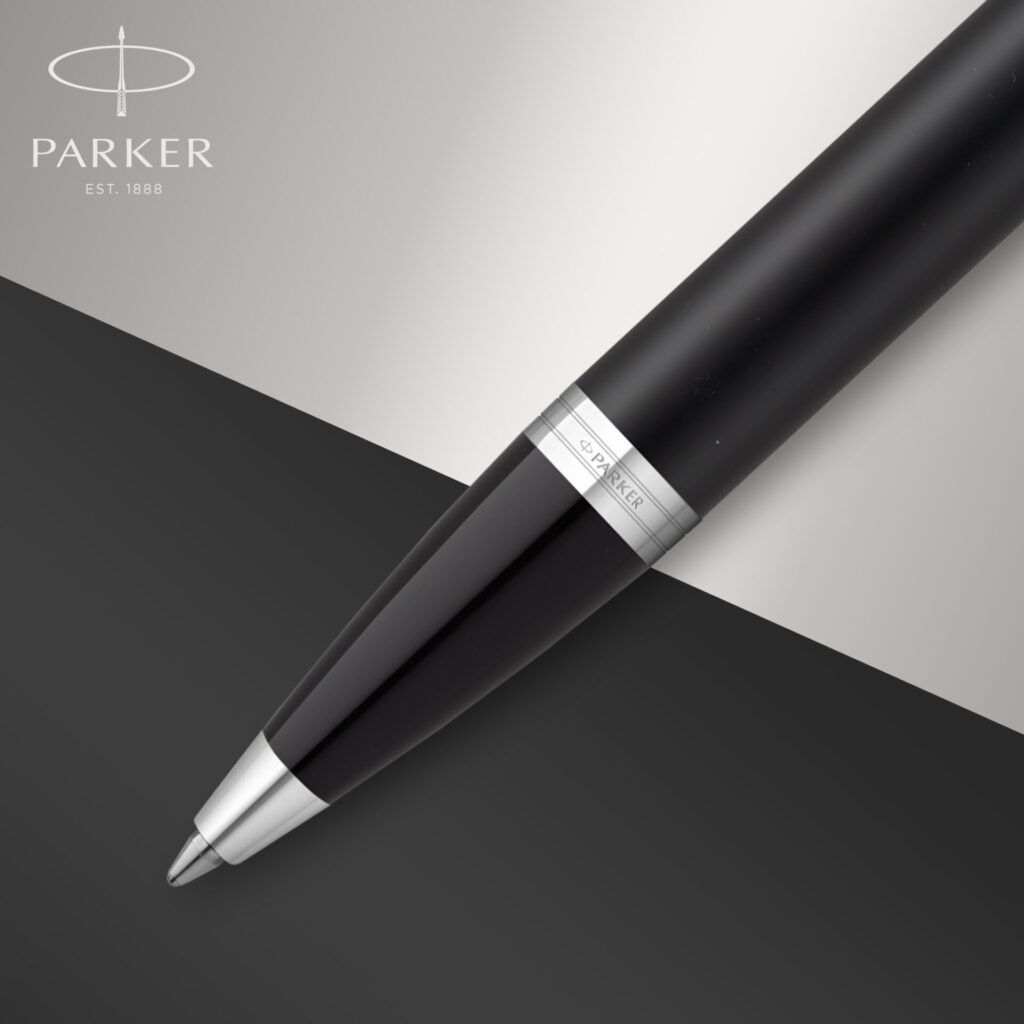 Parker IM | Essential | Matte Black Chrome Trim Rollerball Pen | RB ...