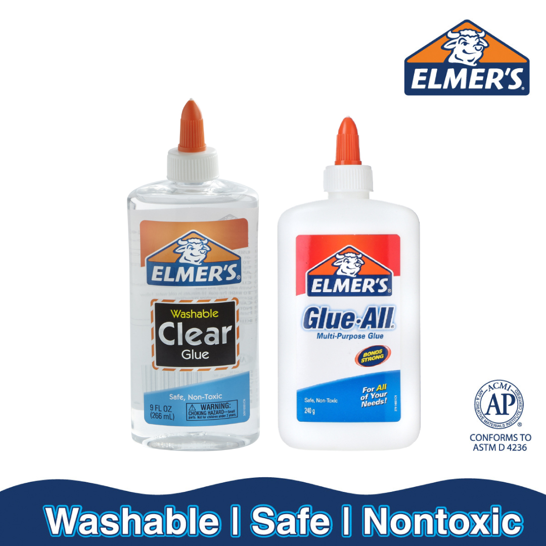 Elmer's Multipurpose Glue-All 240g + Elmer's Clear Glue 266ml - Beste