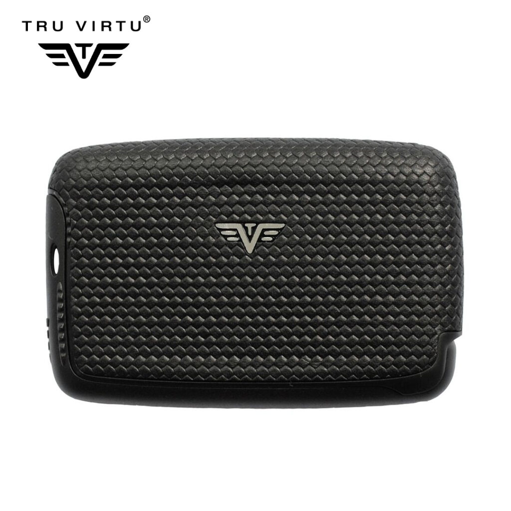 TRU VIRTU Silk Aluminum Credit Card Case - RFID Blocking, Slim Wallet For Men, 5 Colors