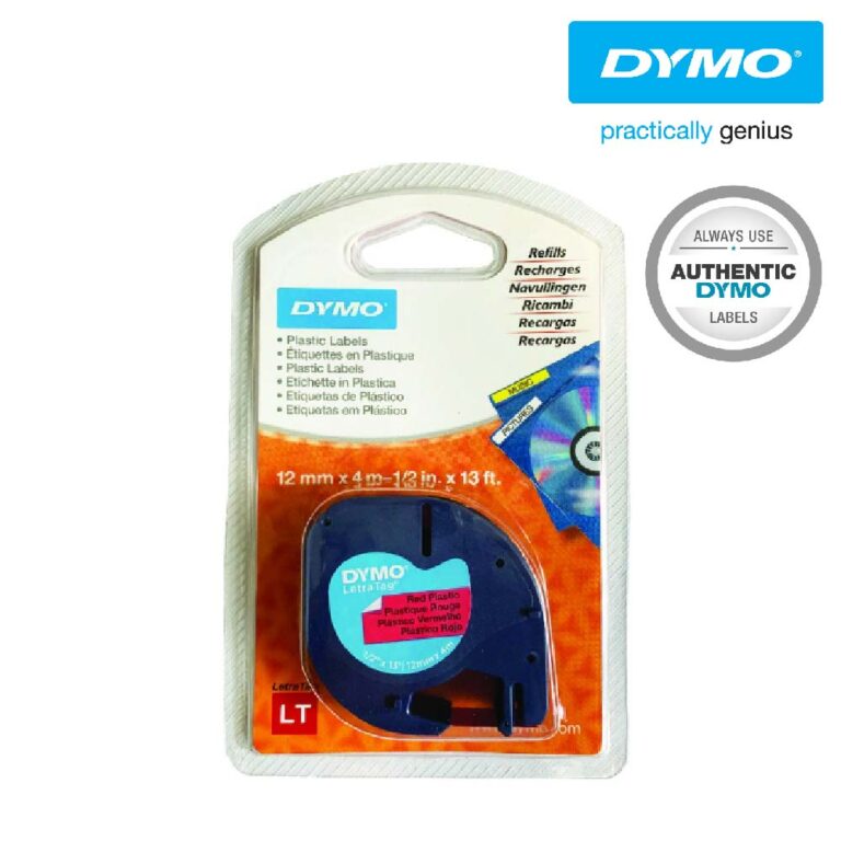 Dymo LetraTag® Tape Plastic Red - Beste