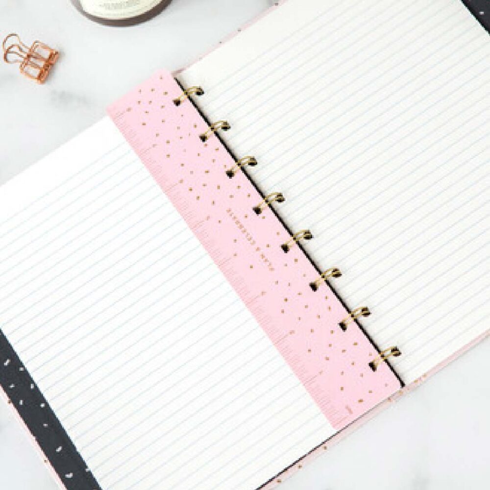 Folded Notebook Paper Ruler Filofax Accessory A5 Confetti Ruler (for Notebook/Planner) - Beste