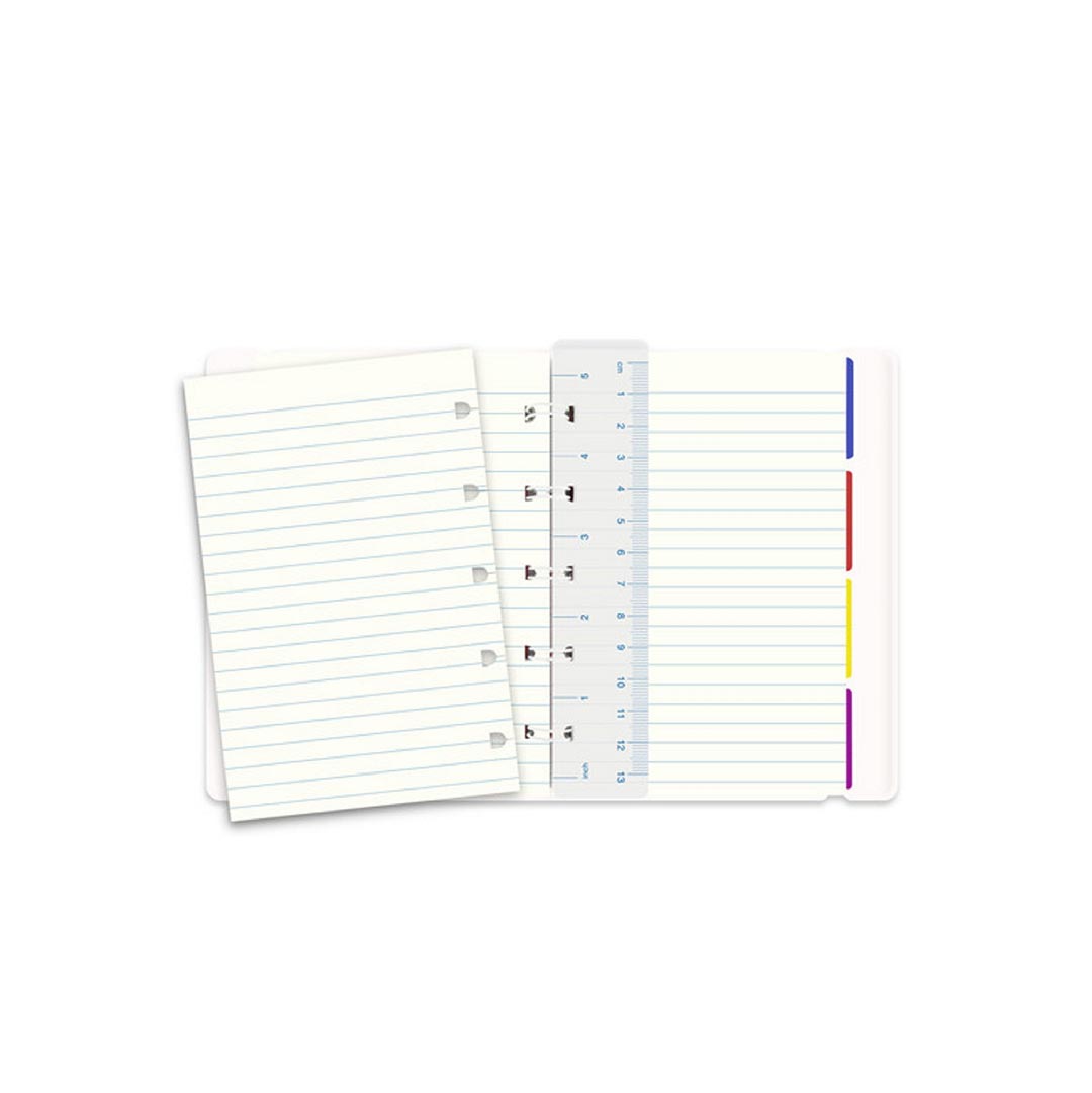 Filofax Pocket Notebook Impressions Ruled Blue & White-03