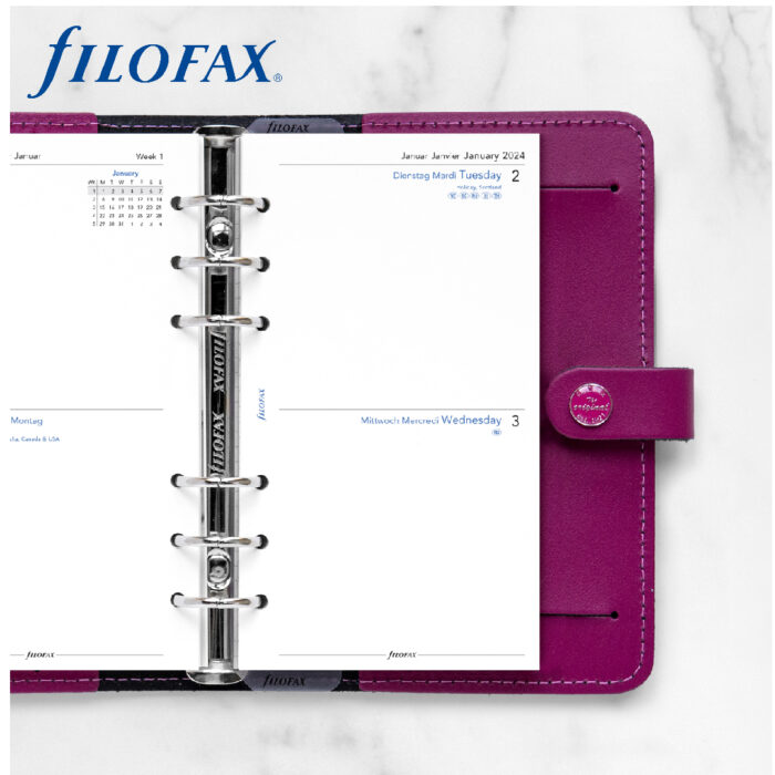 Expensive Filofax Filofax Week On One Page Diary – Personal 2024 English - Beste