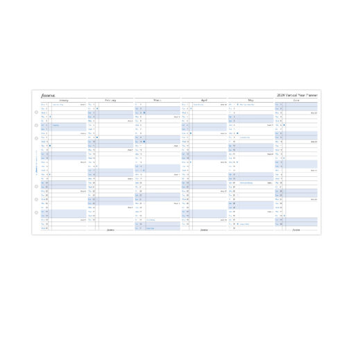 Filofax Vertical Year Planner – A5 2024 English - Beste