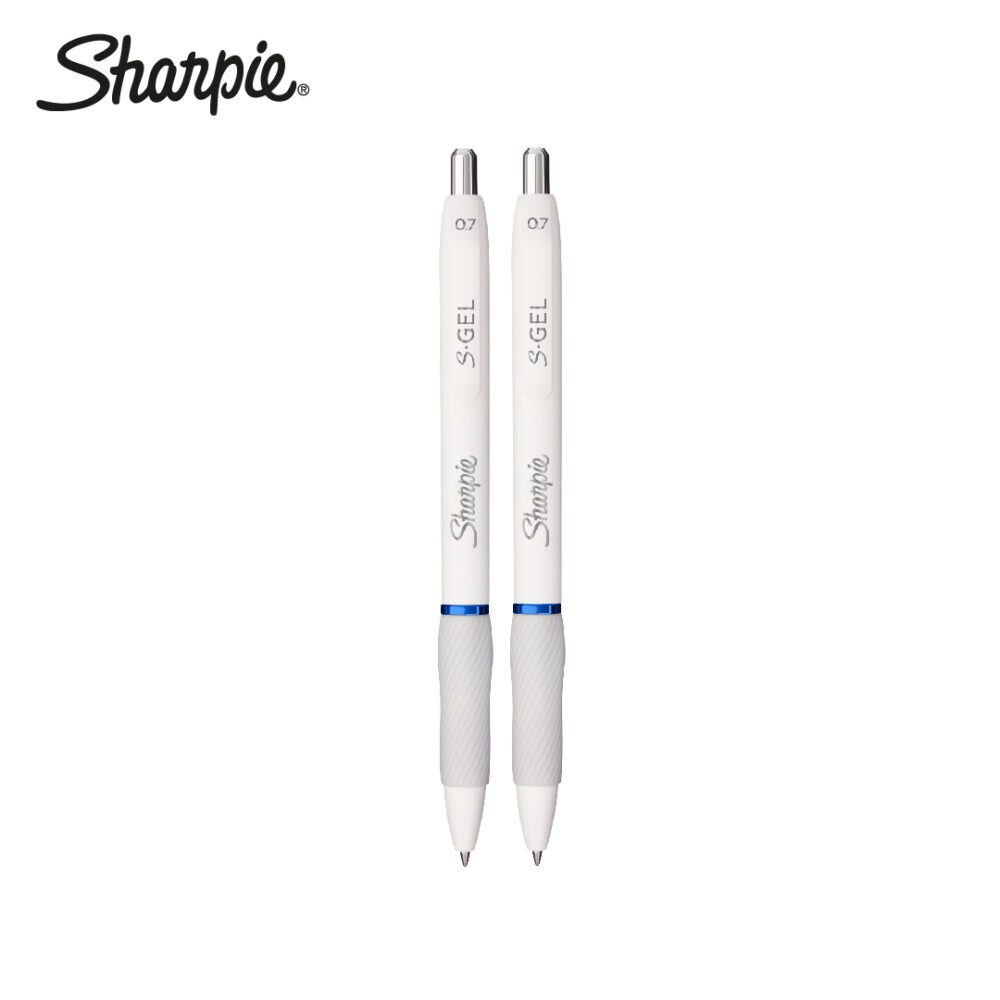 Sharpie Pen S Gel 0.7mm White Barrel Blue Ink RT 2s - Beste