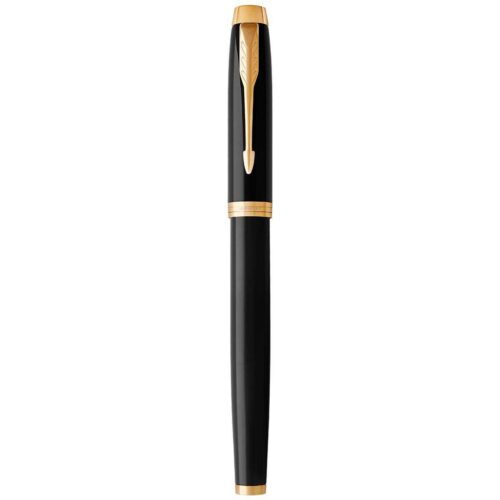 Parker IM Trans Black Gold Trim Fountain Pen l Fine l FP - Beste