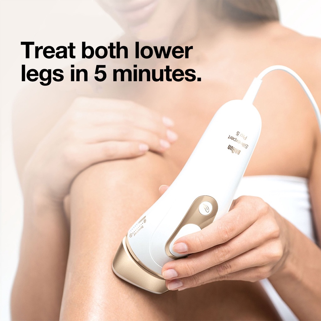 Braun IPL Silk expert Pro 5 PL 5154 IPL Permanent Hair Removal with Pouch and Precision Cap - SI 2