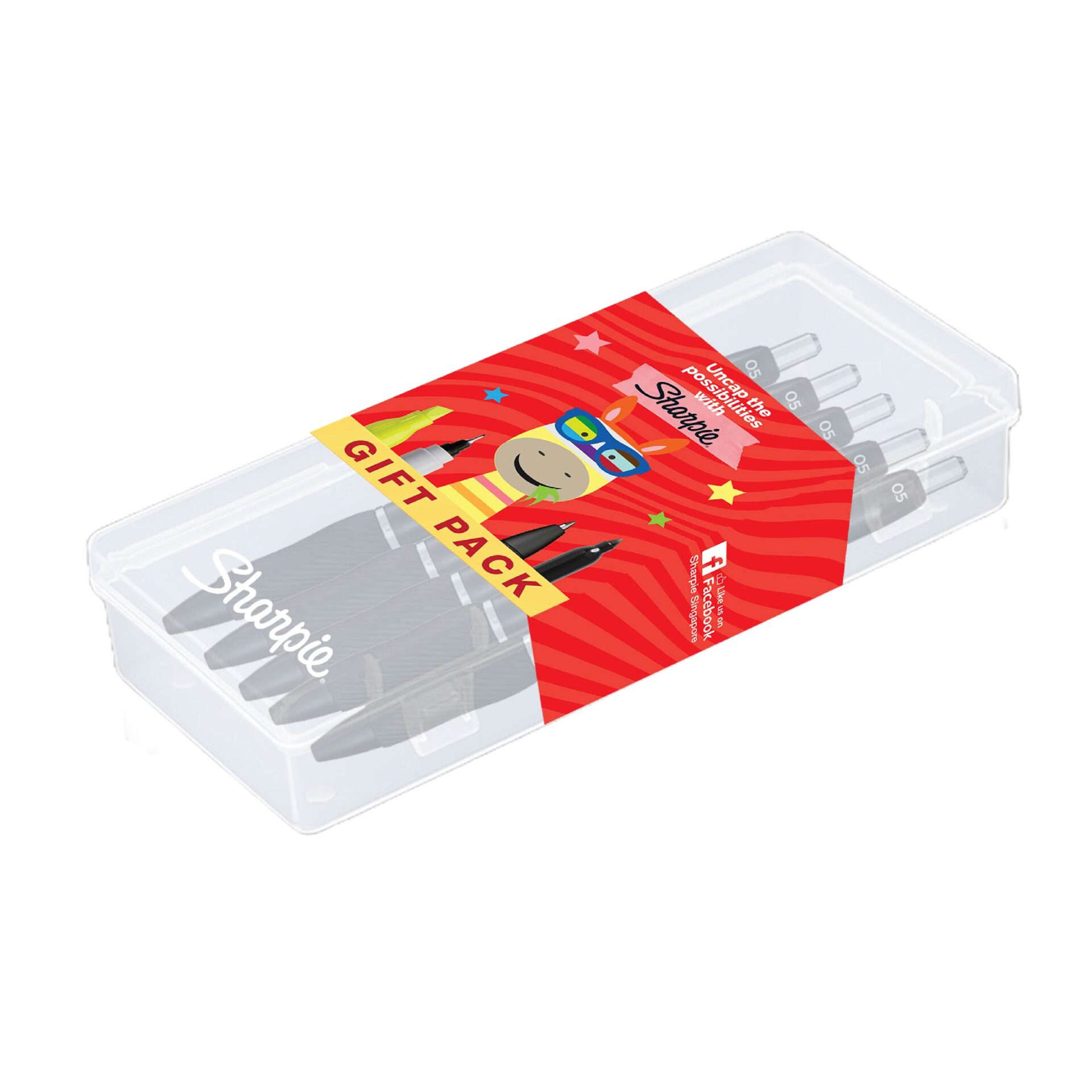 Sharpie S-Gel 5pc pen pack black -07
