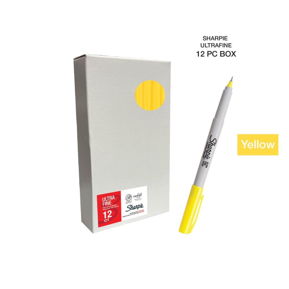 Sharpie Permanent Ultra Fine Markers, Box of 12 | Available in 14 ...