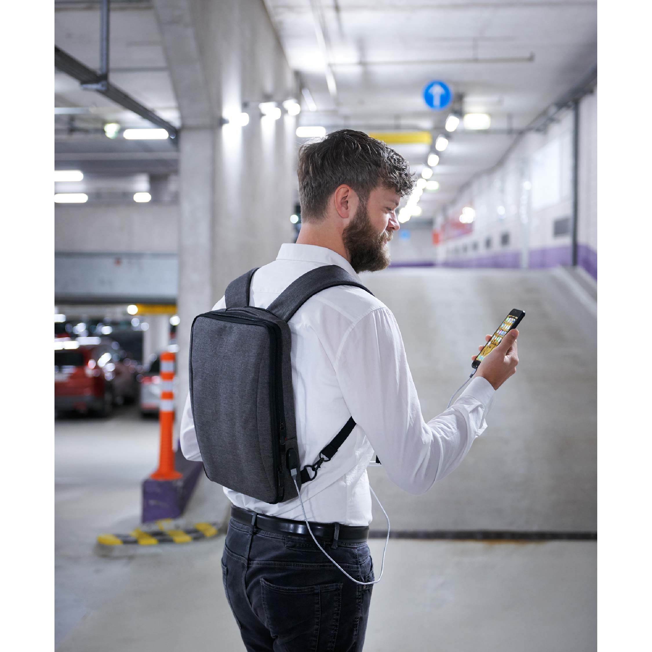 Troika Backpack Business Saftsack Anthracite Black RUC70GY-07