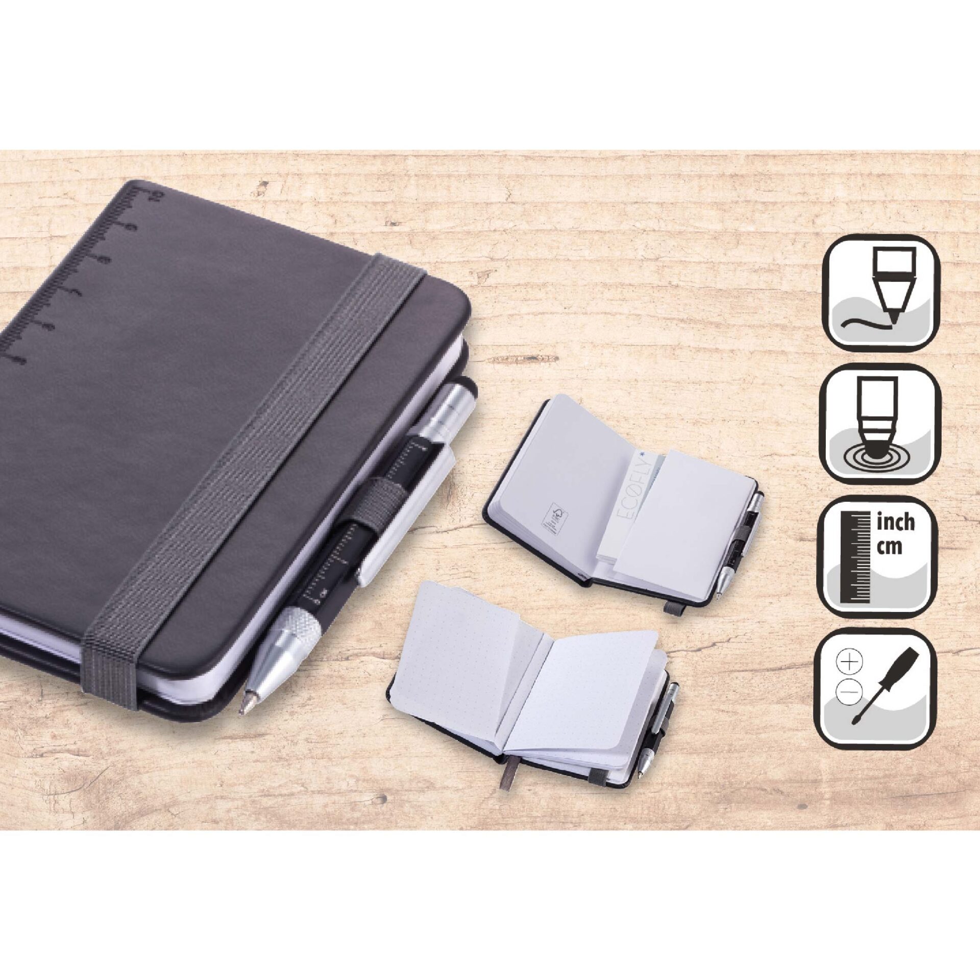Troika Notebook Lilipad+Liliput Tool Pen_3 MAIN NPP25BK