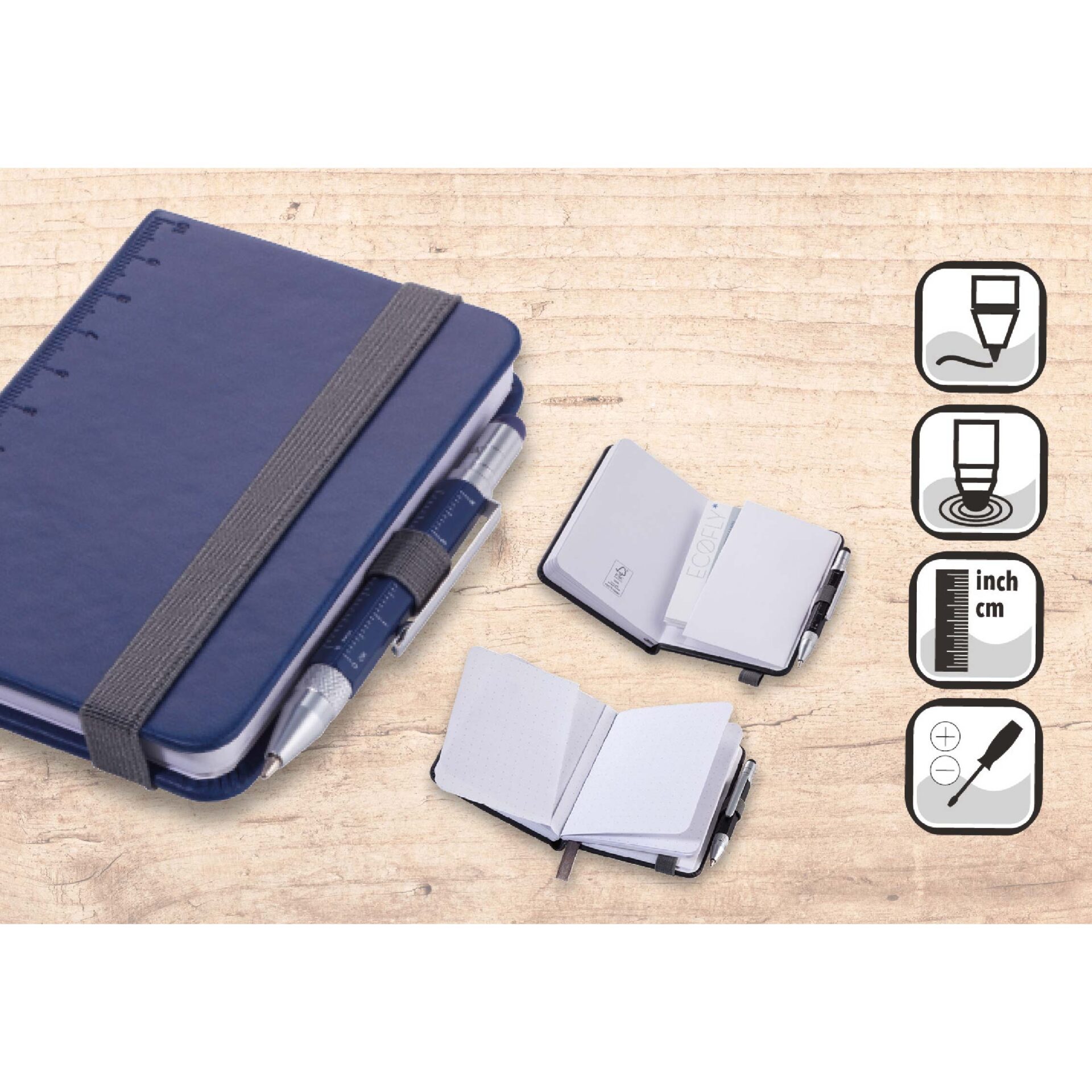 Troika Notebook Lilipad+Liliput Tool Pen_3 NPP25DB