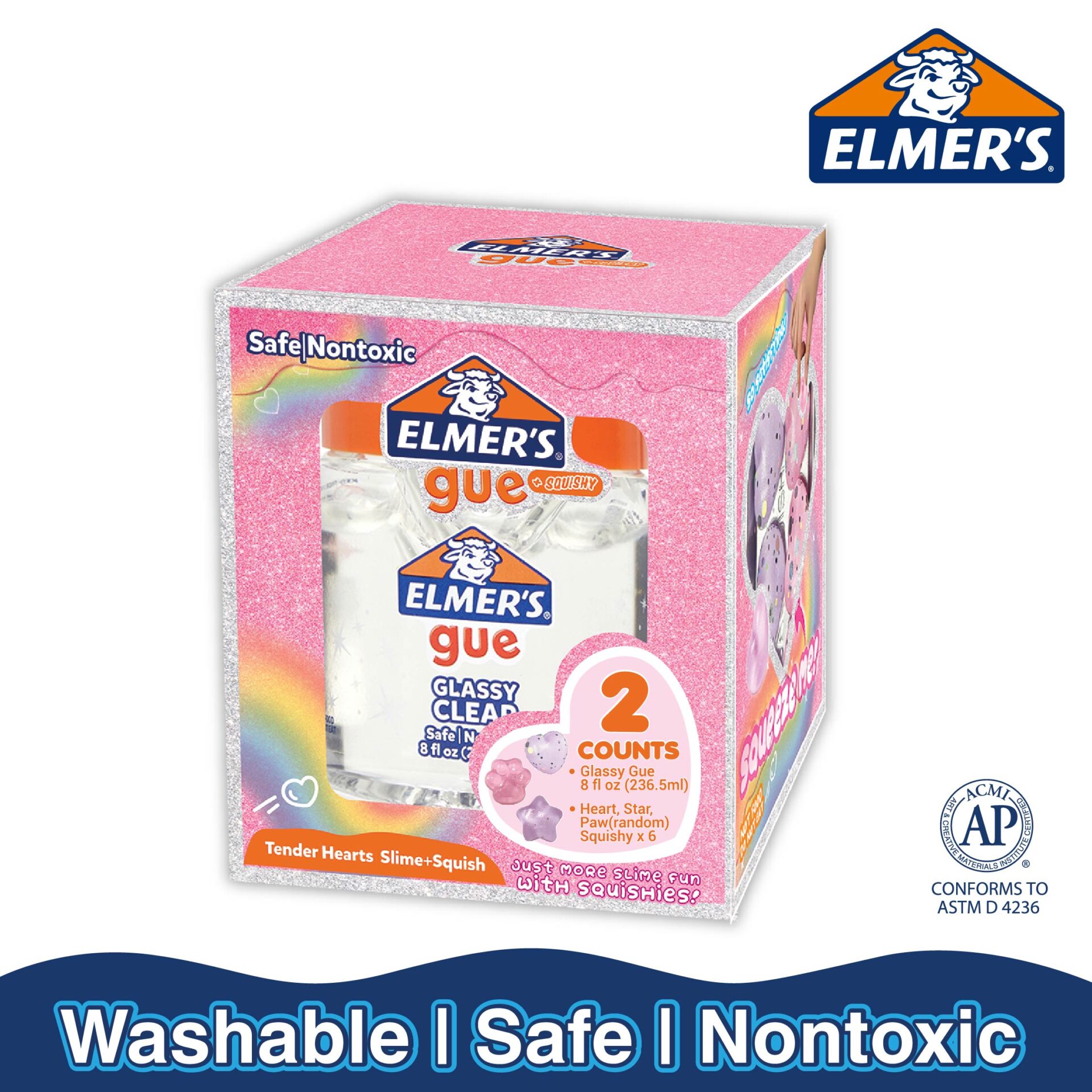 Elmer’s Gue 236ml Tender Hearts Squishy Box