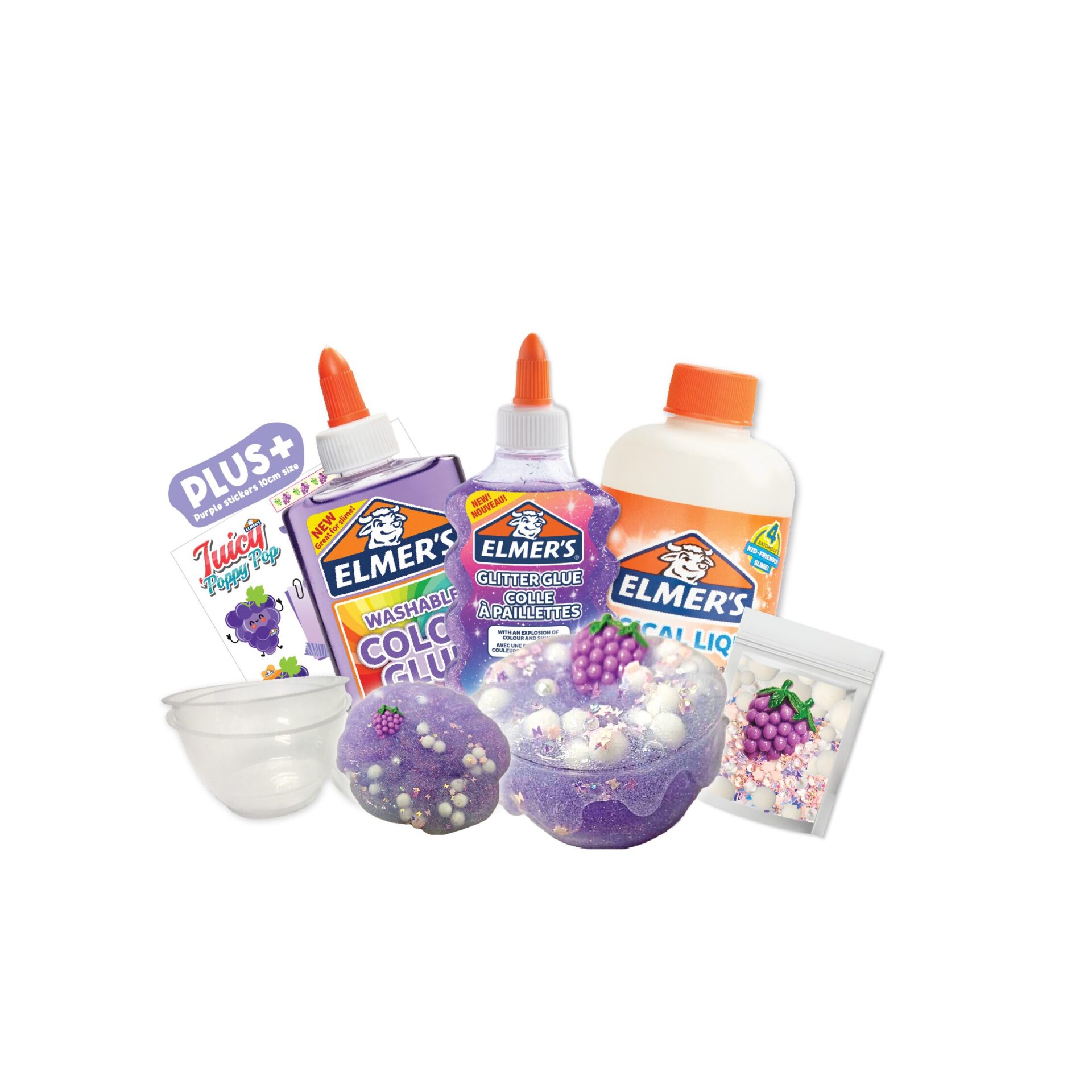 Elmer's grape pop sizzle DIY Slime 1080 X 1080_glues