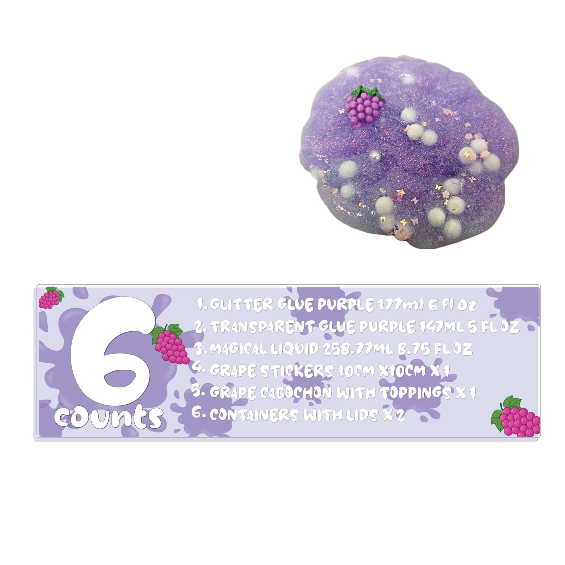 Elmer's grape pop sizzle DIY Slime 3